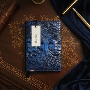Brahmin Neptune Melbourne Blue Croc Embossed Journal